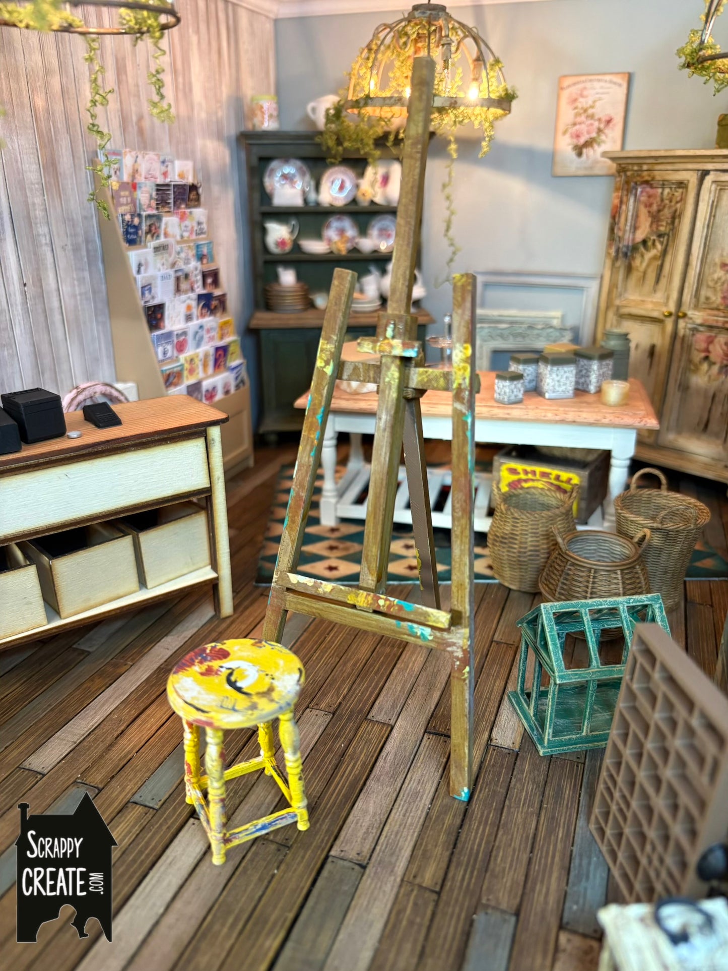 Artist Easel and stool