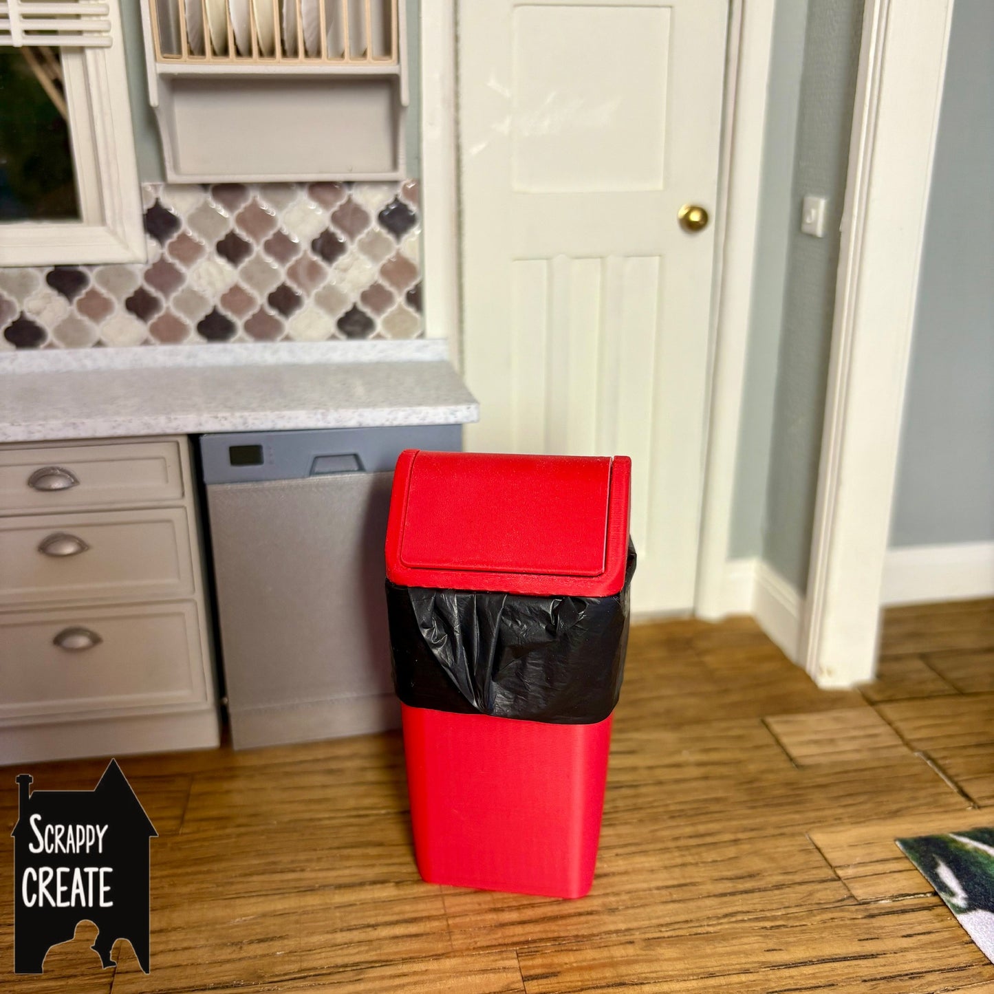 Rubbish swing bin kitchen