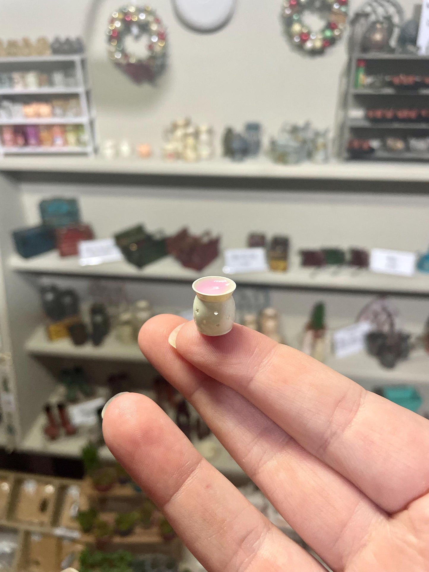 1:12 wax warmer burner cream with tea light