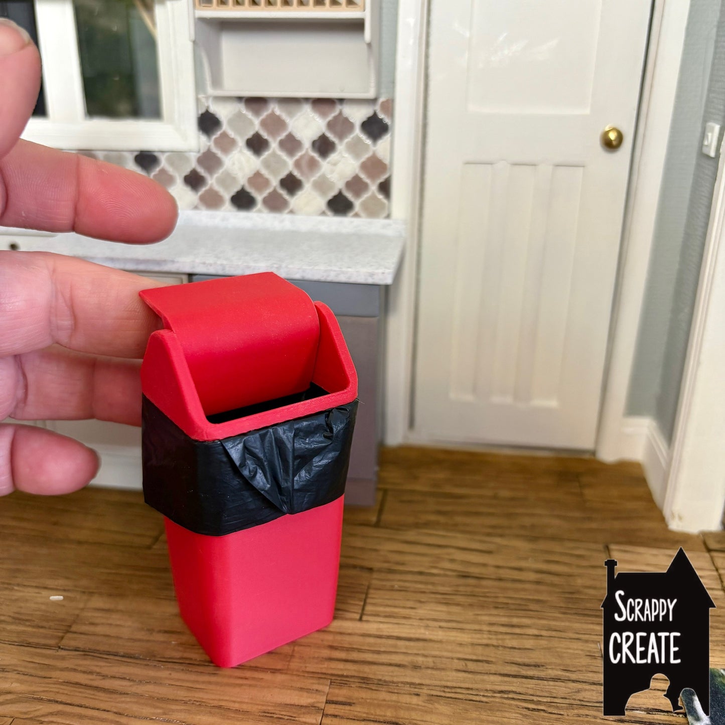 Rubbish swing bin kitchen