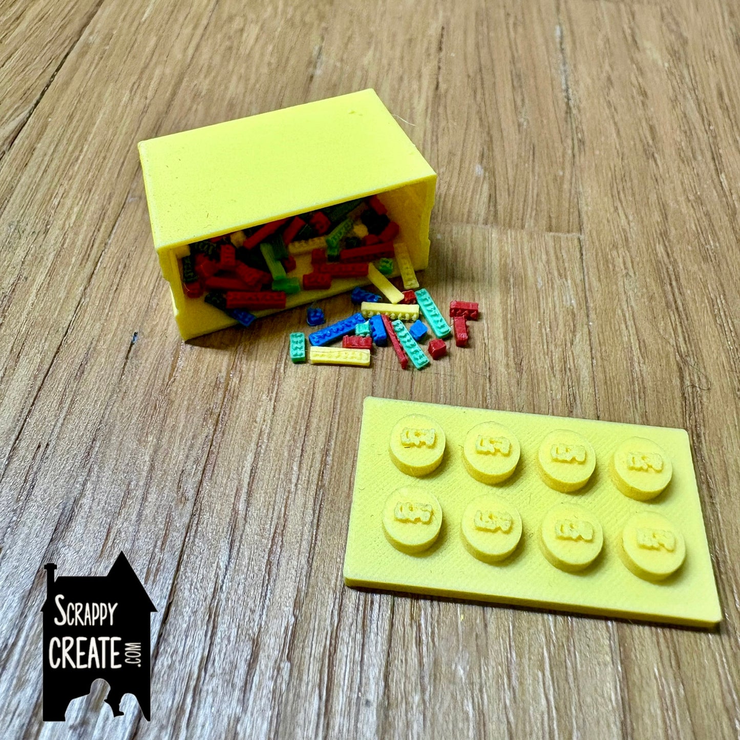 Lego box and bricks