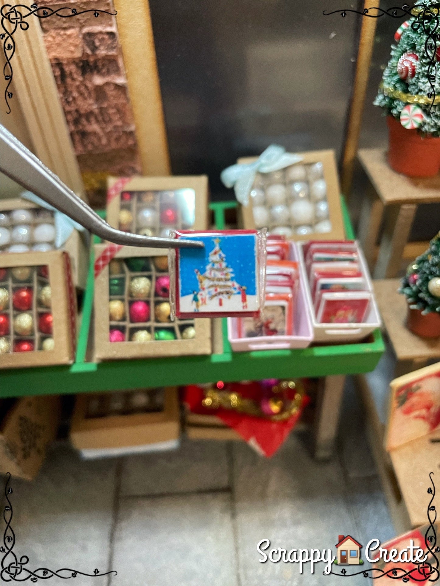 Christmas card pack dollshouse 1/12th scale