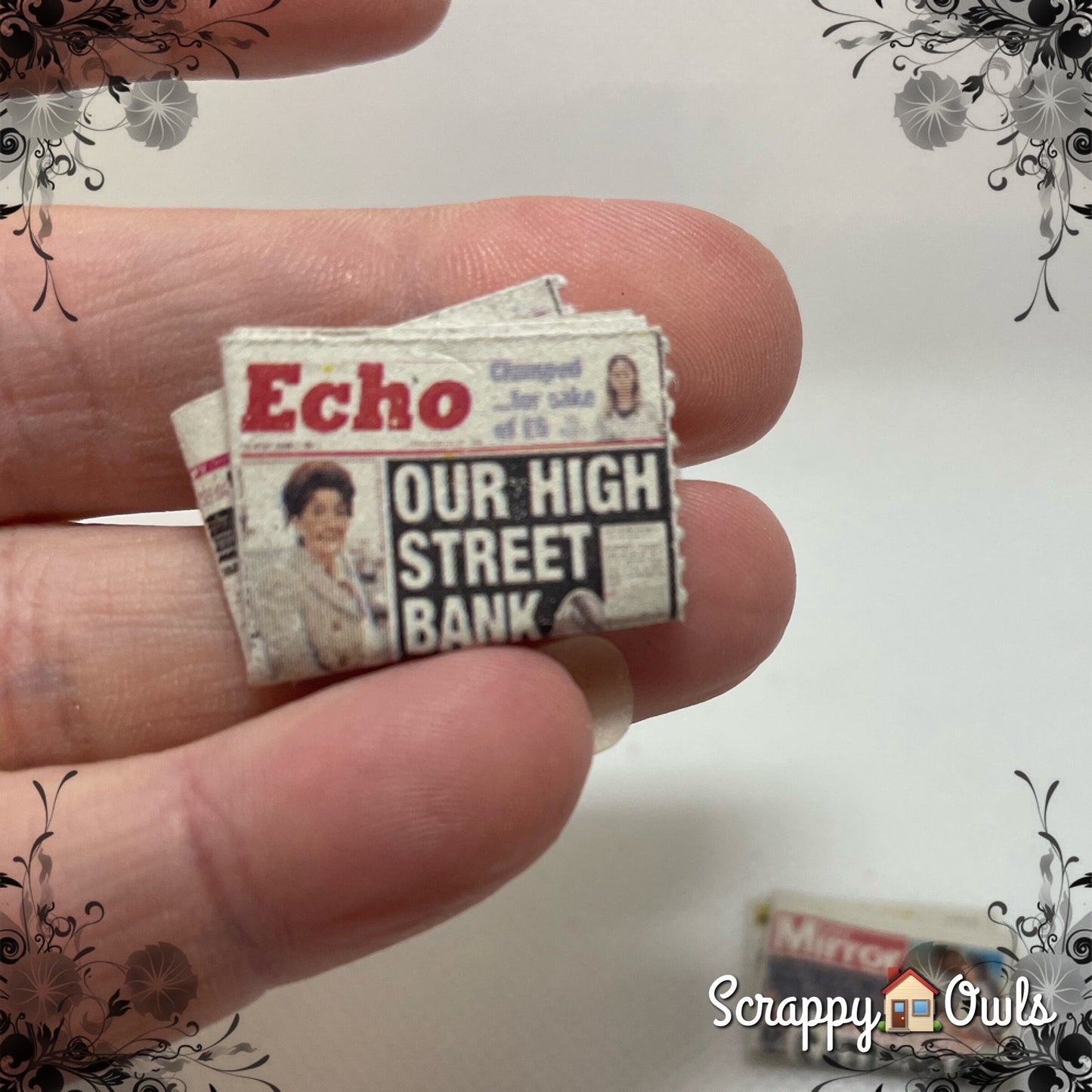 1:12 folded newspaper Tabloid