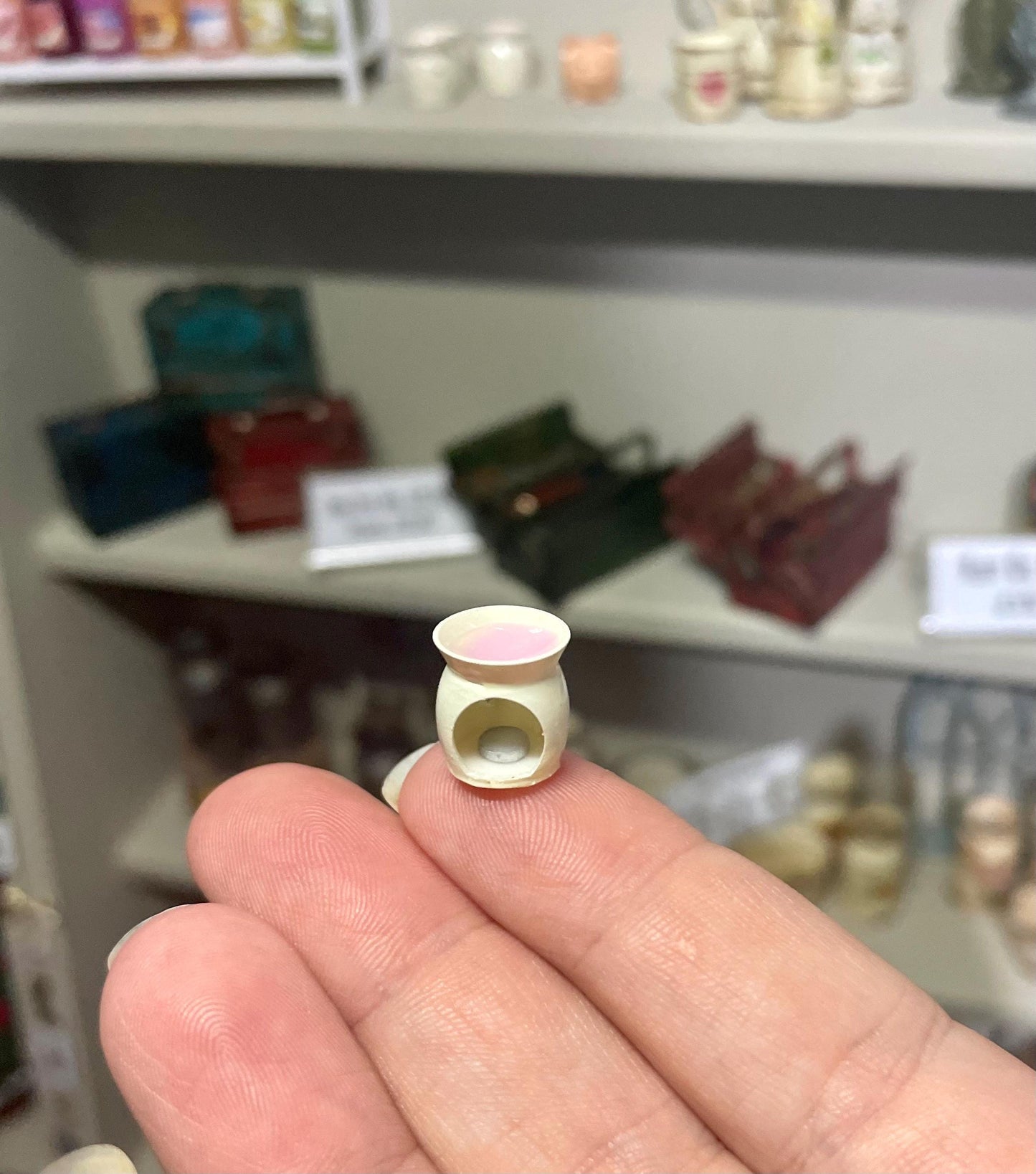 1:12 wax warmer burner cream with tea light