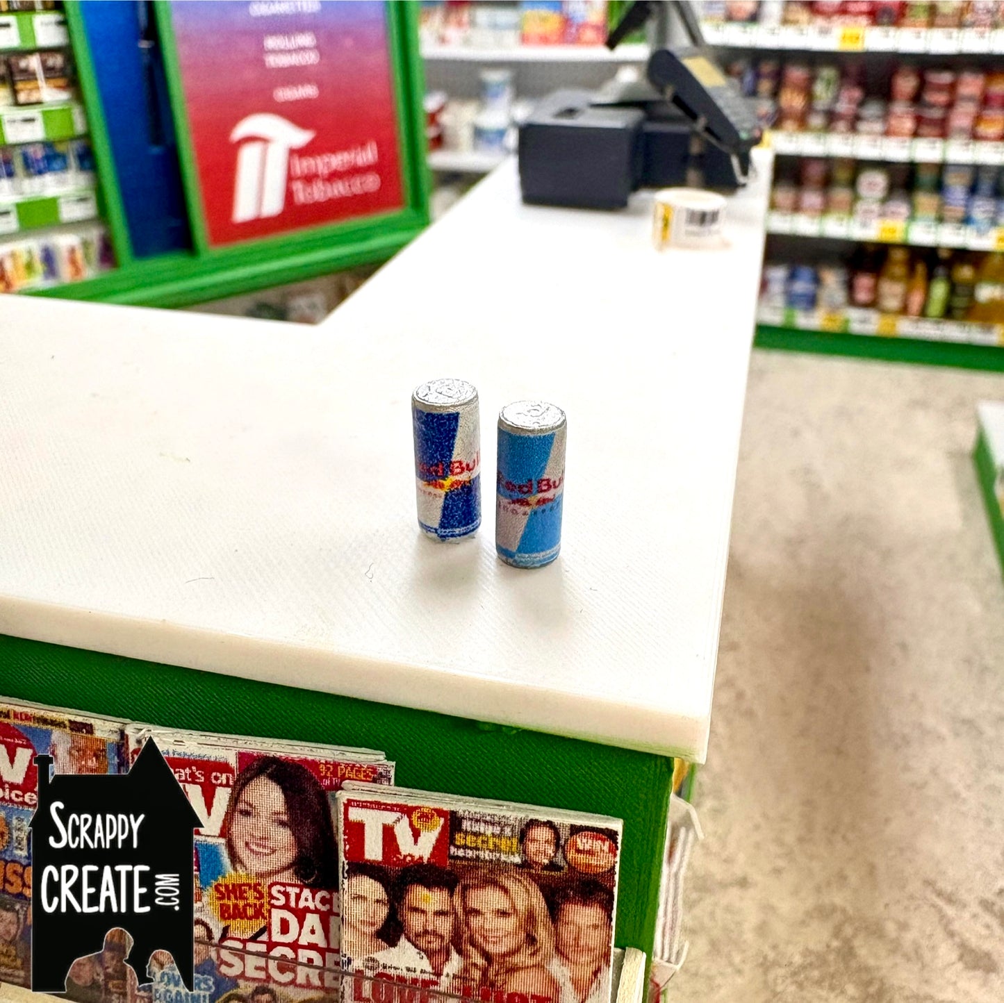 Redbull energy drink can