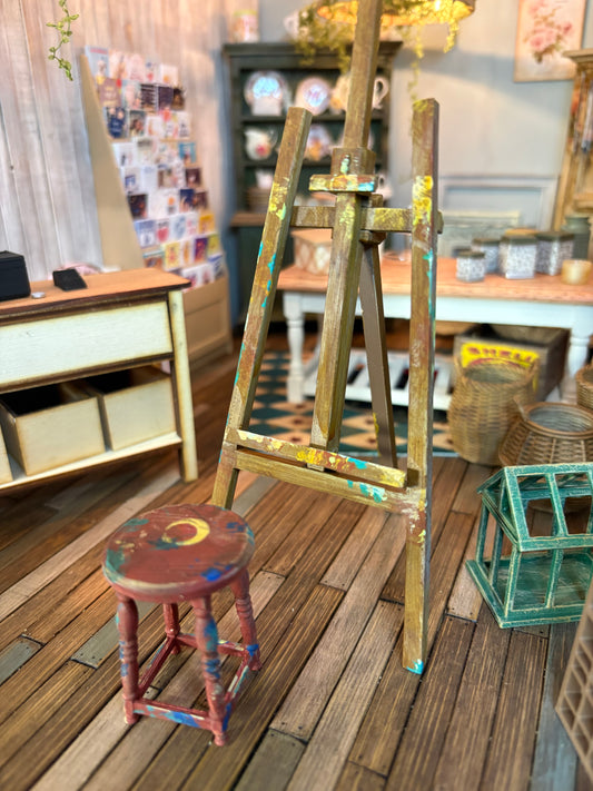 Artist Easel and stool