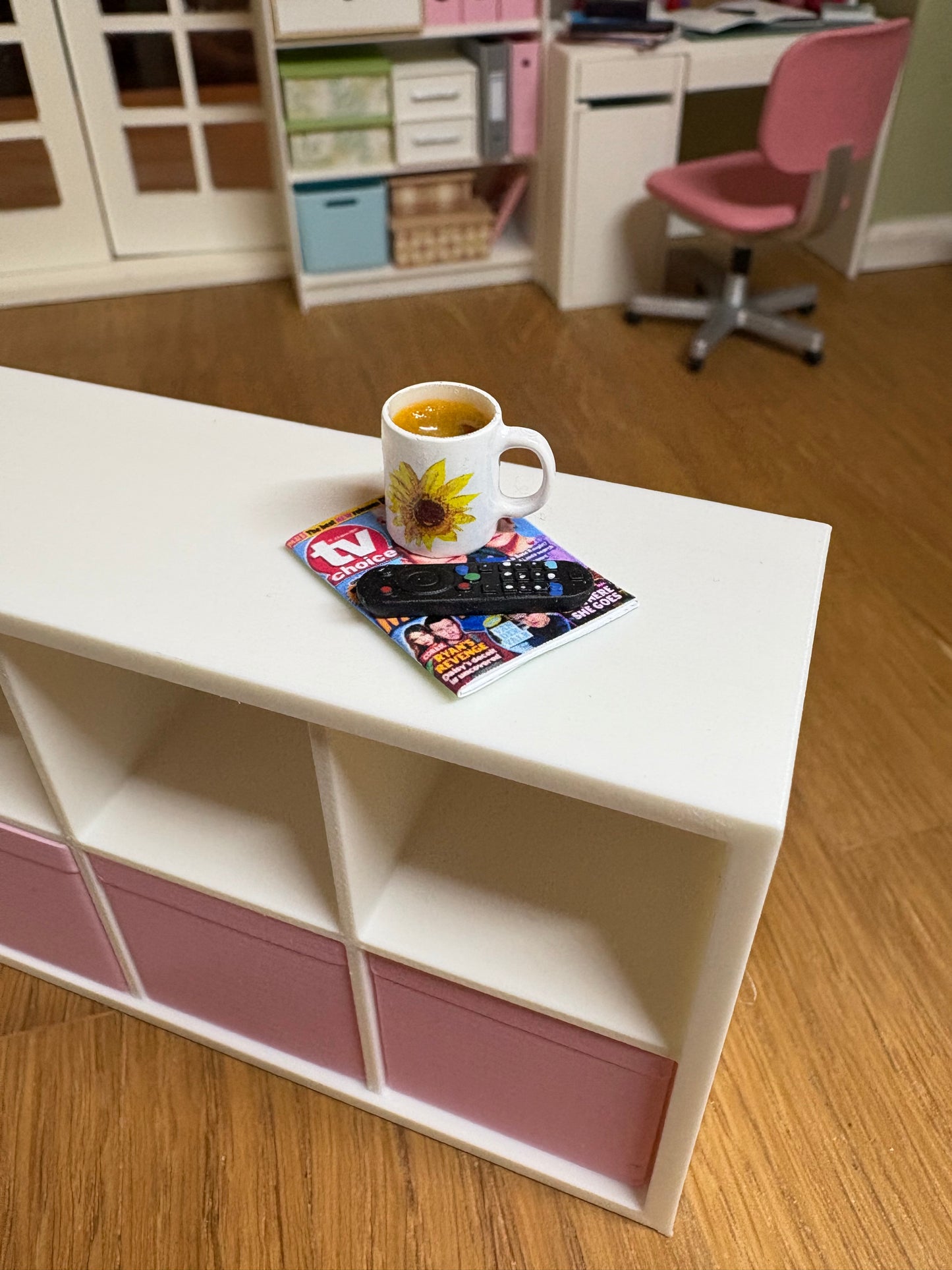 Cuppa,magazine  and remote