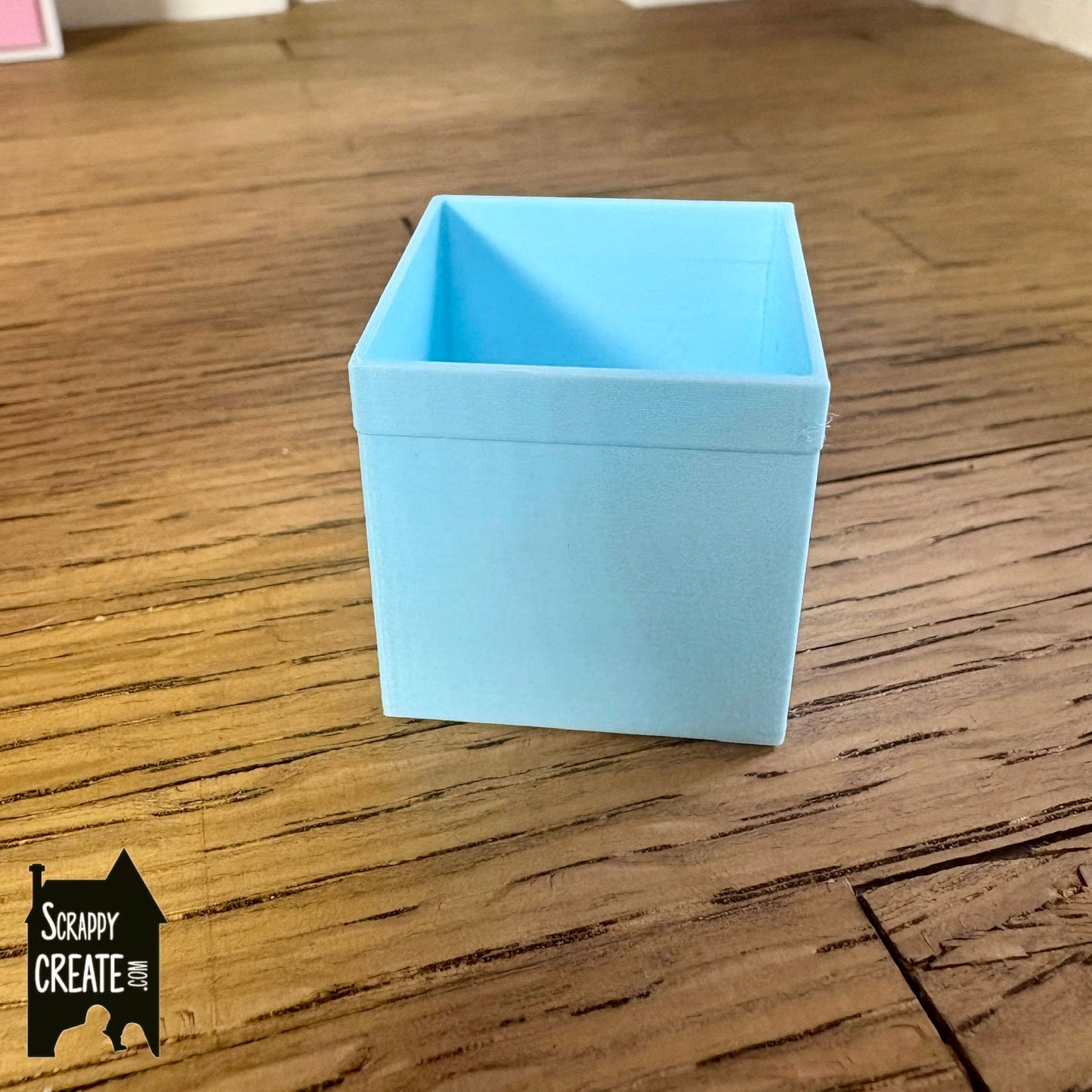 Kallax inspired  blue cube storage