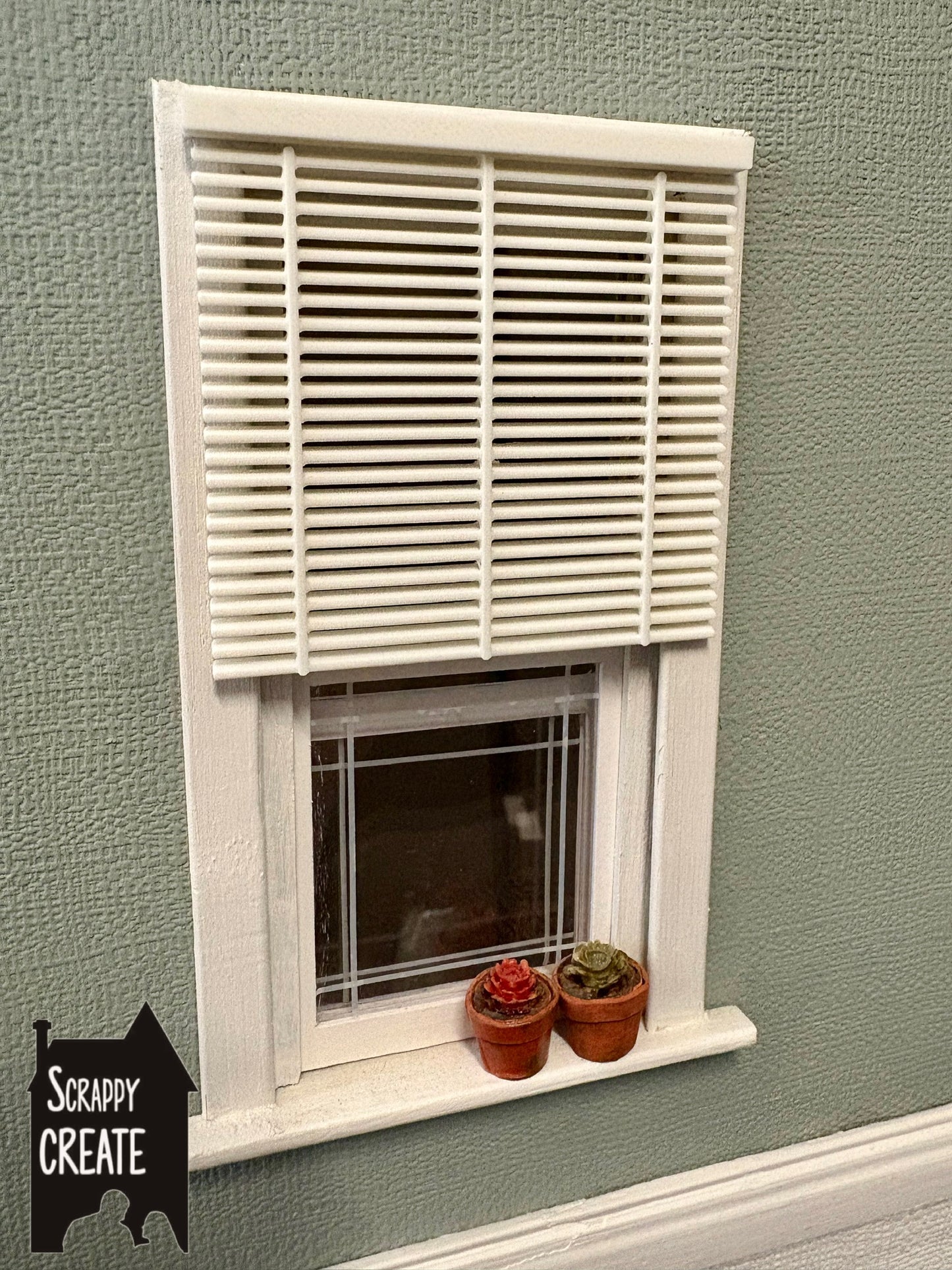 Window Venetian blinds small slats